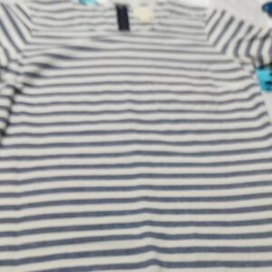 G.H. Bass & Co. Navy and White Striped Top